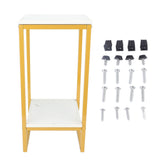 2 Tiers Flower Stand 60cm Sturdy Iron Frame Multifunctional Easy Assembly Flower Pot Shelf for V1294-YM0901-3111240020211