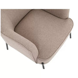 Hugo upholstered armchair light brown V178-67290