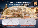 Garden Dome Tent, 3.6 x 2.2 m Outdoor Clear Bubble Tent for 4-7 Person, Weatherproof Geodesic Dome V952-TMXKZP12YCPV91GAO001V0