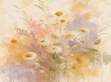 Wildflower Veil Floating Frame Canvas Wall Art - Portrait - 40W x 50H cm - Black V767-PP-WV-4050-FB