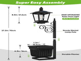 2-in-1 Solar Planter Light Outdoor - Metal Lamp Post & Wall Sconce with Planter Box - IP65 V888-ELOSUNG44744