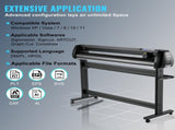 Vinyl Cutter, 53inch Vinyl Cutter Plotter with Stand, Adjustable Speed Force for Sign Making Vinyl V952-KZJHSACSK13501K5GV3