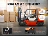 Universal Forklift Seat Adjustable Tractor Seat with Seatbelt Armrests V952-CCZYJZKFSAQDKKFORV0