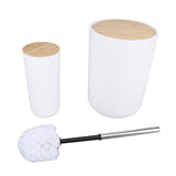 6PCS Bathroom Accessories Set PP Trash Can Soap Dispenser Soap Dish Toothbrush Holder Cup Toilet V1294-YM0901-3112240060811