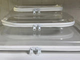 3pcs Zippered Hard Pouch Clear Hard Pouch Container Storage Box for Clothes Toys Cosmetics V1294-YM0901-3117240265711