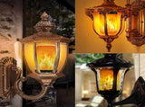 2pcs LED Flame Effect Fire Light Bulb Upgraded 4 Modes Flickering Fire Christmas Decorations Lights V1263-JX-1737