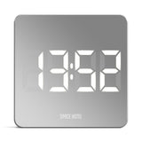 Newgate Space Hotel Orbatron Alarm Clock White Case - Silver Lens - White Led V398-NGSH-ORB-W1-W