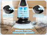 Wireless Electric Cleaning Brush with 8 Replaceable Heads Adjustable Extendable Handle for V1107-CS-DDQJS