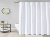 Shower Curtain - Waffle Shower Curtain - 180 x 200 cm - White Shower Curtain - Textured Fabric V1259-DP01-BO-32