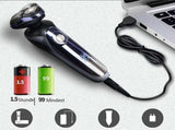 Men's Electric Rotary Shaver, Wet & Dry Beard Trimmer, Body Grooming Razor V1263-JX-4017
