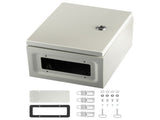 NEMA Steel Enclosure, 25 x 20 x 15 cm NEMA 4X Steel Electrical Box, IP66 Waterproof & Dustproof, V952-DQXJSTCFS25X20X15V0