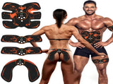 Black and Orange Ultimate EMS Muscle Stimulator Kit - USB Rechargeable Abdominal & Full Body Toner V888-ELOSUNG36064