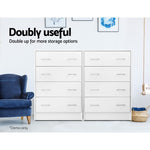 Artiss 4 Chest of Drawers - ANDES White FURNI-DT-4D-WH-AB