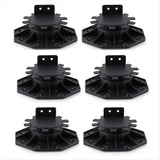 6 Pcs Joist Support Pedestals, Adjustable Decking & Flooring Pedestal for Deck, Timber Base V1192-AZ-W-22992