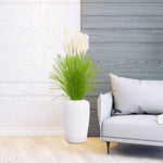 SOGA 137cm Potted Tall Silk Fake Pampas Grass, Artificial Plants Reed Greenery Flowers, Home Decor APLANTFH60211