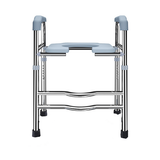 Upgrade 64-74cm Raised Toilet Seat Riser w/ Arms For Elderly Handicap Bathroom V201-GBA6474SI8AU