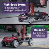 EQUIPMED Mobility Scooter Electric Motorised Power Portable 4 Wheel Folding V219-AGCMSCEMQA2RD