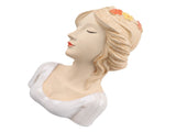 Modern Ceramic Face Vases Decorative Modern Style Shy Girl Flower Lady Head Vase for Unisex Plants V1294-YM0706-3115230067211
