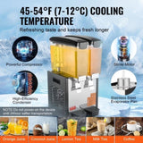 VEVOR Commercial Beverage Dispenser 10L x 2 Tanks Cold Juice Ice Drink Dispenser V952-SYYLJJBSJXS1LN0XAV3