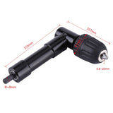 Right Angle 90 Degrees Drilling Extension Chuck 8mm Shaft Electric Drill Extension Tool V1366-AZ2-W-18567