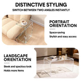 Acrylic Coffee Table Small Clear Acrylic Side Table For Coffee Drink Food Snack in Living Room V985-ACRYLICTABLE