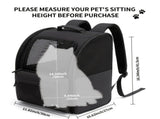 Black Blue dog carrier, skylight dog carrier, pet transport, small dog carrier, dog travel V1106-136-94069