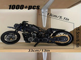Retro Motorcycle Building Block Kit V1142-LP601100243737354