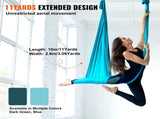 Aerial Silk & Yoga Swing, 10 m Length, Aerial Yoga Hammock Kit with 100gsm Nylon Fabric, Full V952-DCK10X28MQLSMTBOTV0