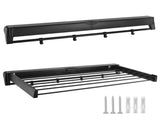 Alston Wall Mounted Drying Rack Black Clothes Airer Space Saver Folding Dryer Bearing Capacity 12KG V985-WMDRYINGRACKB