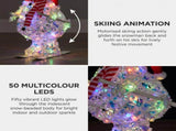 Christabelle 61cm Animated Skiing Snowman Christmas Light Up Display LED Outdoor Indoor Xmas Ya 112_SHE202