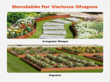 Steel Landscape Edging, 6 Packs 40 x 8 in Weather-Resistant & Pre-Rust Metal Landscape Edging, V952-NHGJSPZ6PCS46POJUV0