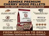 ASMOKE 100% Natural Cherry Wood BBQ Smoker Pellets V642-20-LBS-9-5-KG-OF-100-PURE-CHERRY-PELLETS