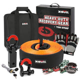 X-BULL 4WD Recovery Kit Snatch Strap Hitch Receiver Bow Shackles Lock Off Road V211-AUEB-XBRK015V