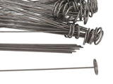 100PCS Landscape Fabric Pins 15CM Steel Circle Top Landscape Ground Stakes for Weed Barrier Plant V1294-YM0901-3111240264411