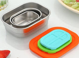 3 Pack Stainless Steel Lunch Box with Silicone Lid, Leak Proof Microwave Safe Bento Box for School V1237-ZY-917-010