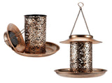 Solar Bird Feeder Solar Powered Garden Light Portable Hanging Hollow Out Courtyard Lamp V1294-YM0901-3111200239311