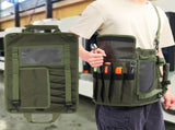 Tool Bag Roll Up, Heavy Duty Portable Soft Tool Storage Organization, Foldable Empty Rollup V1192-AZ-W-0886
