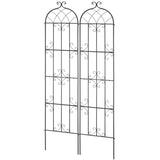 2 Packs Metal Garden Trellis for Climbing Plant Support 87x20 in Rustproof V952-HPJHX2JTH87W13N5YV0