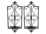 2pcs Wall Sconce Candle Holder Hanging Iron Wall Candle Sconce Holder Wall Decorations for Living V1294-YM0703-3115230035111