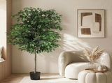 Artiss 180cm Artificial Ficus Tree Faux Trees Indoor Decor Artificial Plants Lifelike Plant 1.8M AP-TREE-FICUS-180