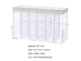 Seasoning Sauce Container Double-lid Fresh-keeping-White V1263-JX-290