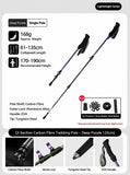 Carbon Fiber Adjustable Hiking Trekking Pole, 3 Section Lightweight Walking Stick, Suitable For V1221-XM-LB2781-GM110