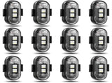 12PCS Wireless Led Strobe Lights, Wireless LED Strobe Lights with Remote Control, 7 Colors IP65 V1366-AZ2-W-11487