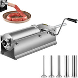 Manual Sausage Stuffer, 5 L / 11 LBS Horizontal Sausage Machine, Dual-Speed Meat Stuffer, Made of V952-GCJSDSPS5L0000001V0