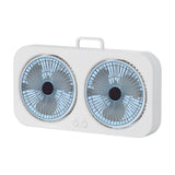 Double Head Portable USB Fan, Three Adjustable Wind Speeds, High Power Fan for Home, Office, V1192-AZ-W-24448