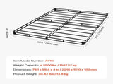 Box Spring, Queen Size Bed Frame with Washable Fabric Cloth, Heavy Duty Metal Frame for Queen Bed, V952-XXDH795954IN5Q66G001V0