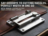 Leather Strap Cutter, Stainless Steel Leather Strip Cutting Machine with 0-8cm Scale and V1107-CS-YNKZ15
