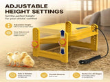 CARLA HOME Upgraded Chick Brooder Heating Plate - Adjustable Height - Yellow - Chicken Heater V178-36541