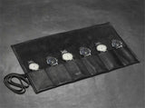 Leather Travel Watch Roll-Watch Case Display Organizer and Storage for 6es, Gift Accessory for V1192-AZ-W-3570