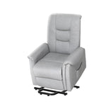 Artiss Recliner Chair Lift Assist Chair Leather Grey RECLINER-A17-PU-GY